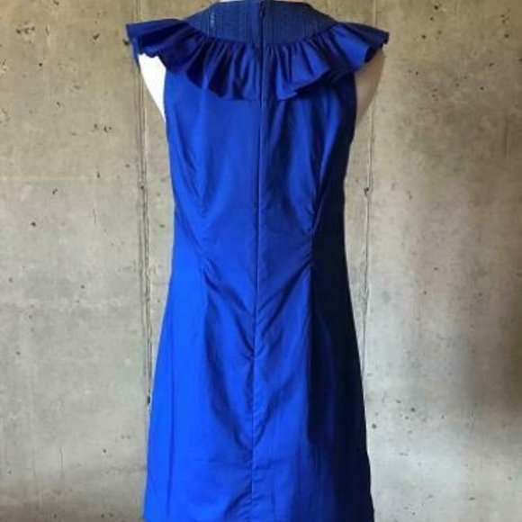 J.Crew $88 Ruffle-Neck Dress G8385 - Picture 3 of 6